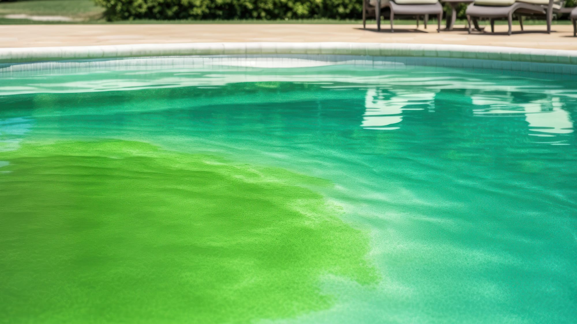 Green algae appearing on the bottom of your pool could be caused by using your pool pump at the wrong time.