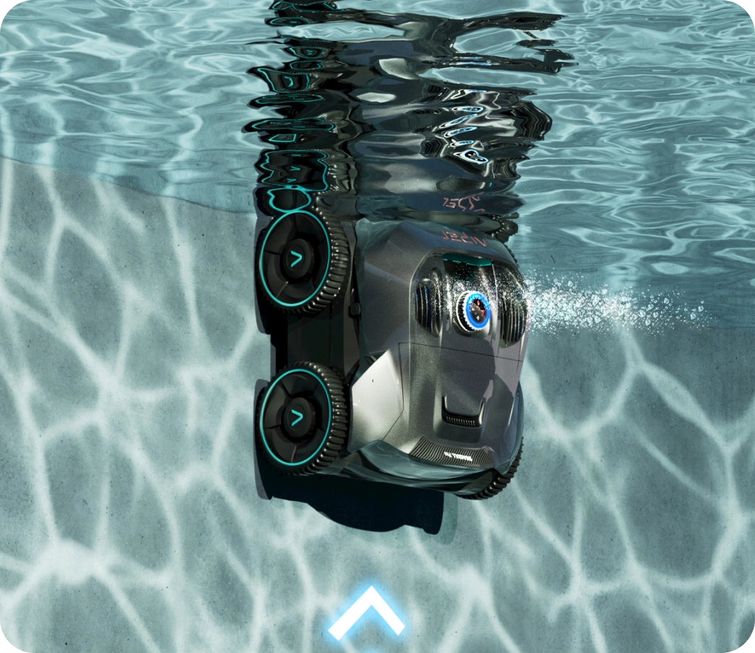 Aiper Seagull Pro in der Nähe der Wasserlinie