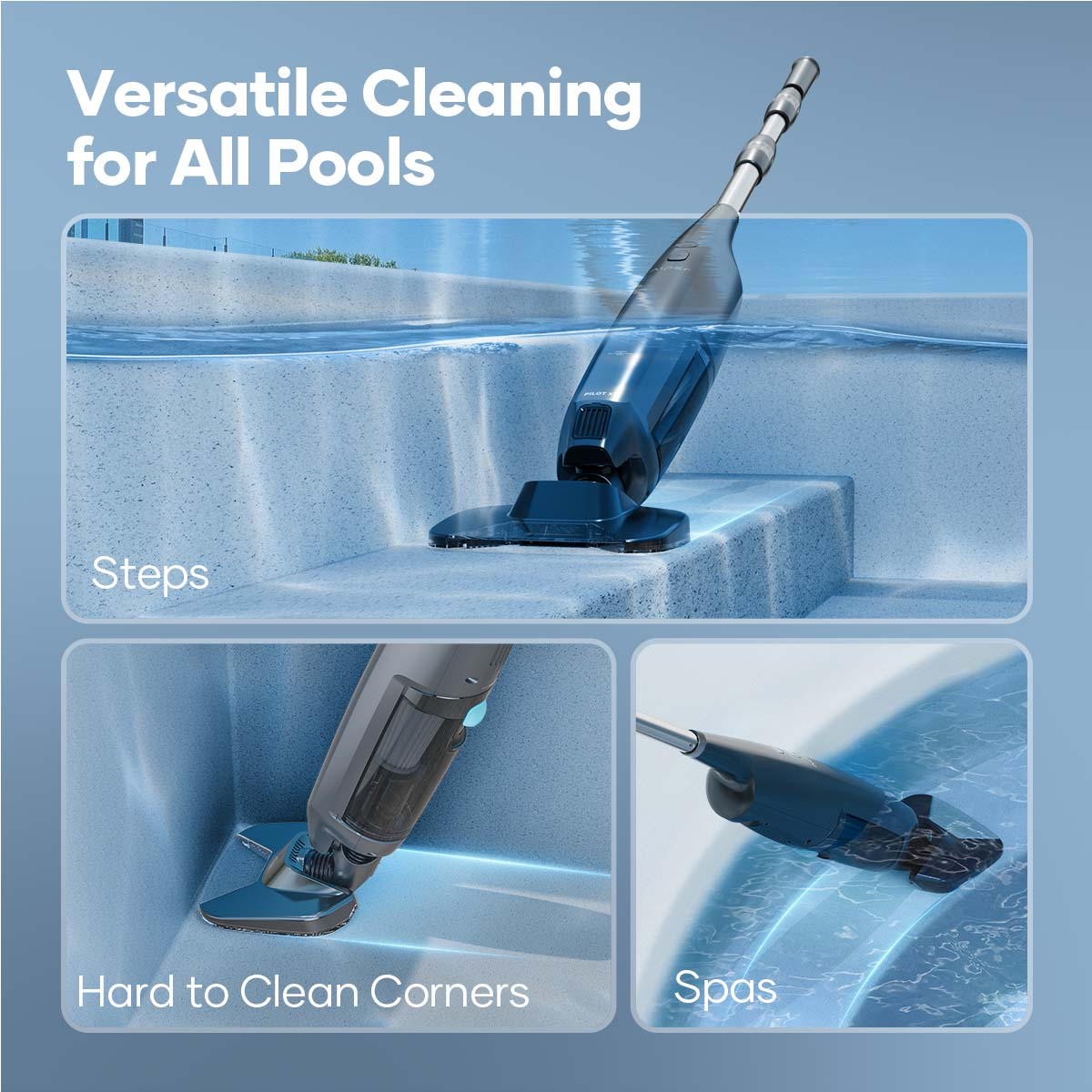 Aiper Pilot X1 best pool vacuum for above ground pool