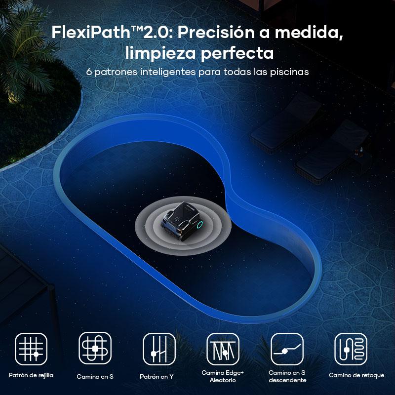 Scuba X1 Pro Max limpiando esquinas con FlexiPath