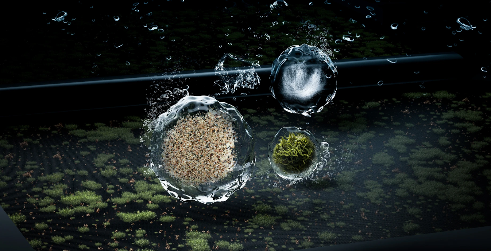 micropartículas en el agua