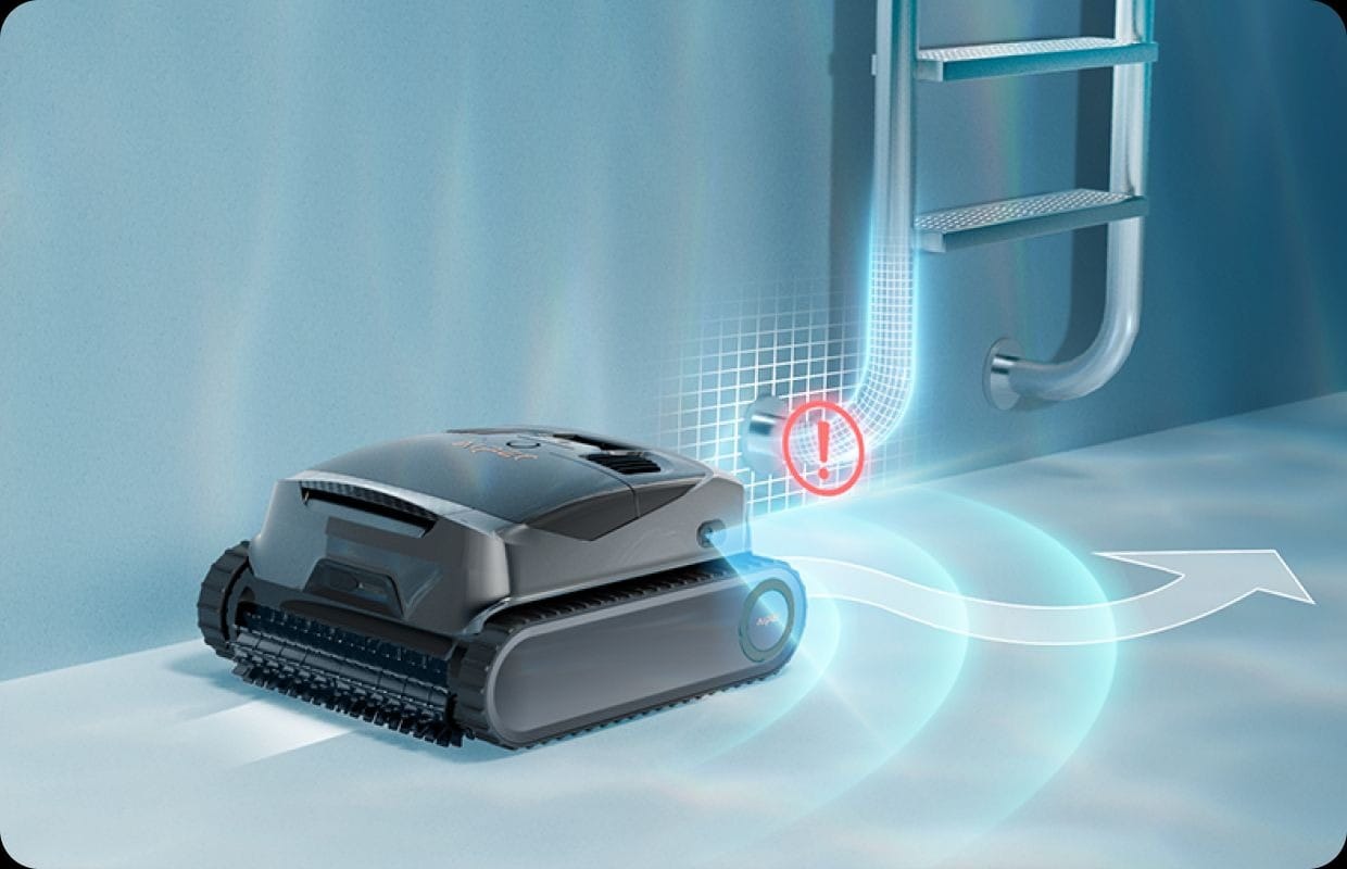 Aiper Scuba X1 limpiando una piscina