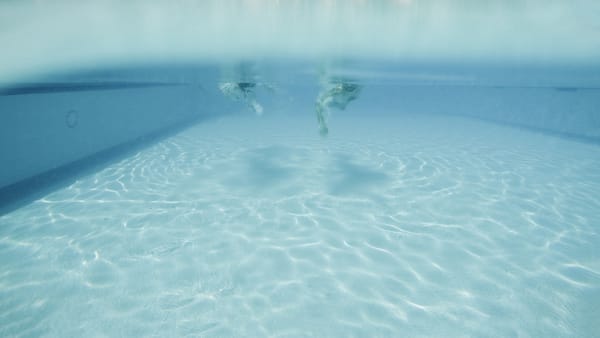 swimming safely in pool with right salt level